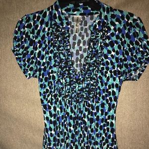 Ruffle chest dress shirt